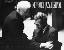 Dave with Fr. O Connor, Newport Jazz Festival 