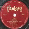 Dave Brubeck Trio - Fantasy 78rpm - Fantasy 78rpm release - Laura