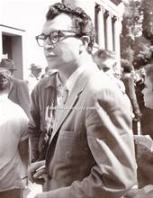 Dave Brubeck on I am a Musician Day signing autographs at Golden Gate Park, 1956.