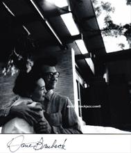 Dave and Iola outside their Californian home, 1950's. 