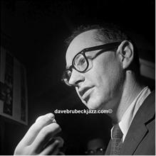 Paul Desmond, backstage, Newport Jazz Festival, unknown date.