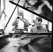 Dave and Louis Armstrong recording  'The Real Ambassadors', September 1961. 