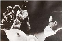 Dave Brubeck Trio with Gerry Mulligan. 

Image from concert program of Newport Jazz Festival, Mexico 1968. (Courtesy Pablo Prieto) 