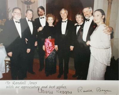 Image presented to Randy Jones by Nancy Reagan following White House concert and reception - courtesy of Scott Neuman (friend of the late Randy Jones)