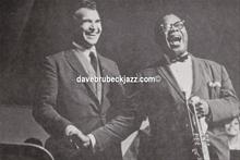Dave & Louis Armstrong at the performance of 'The Real Ambassadors', Monterey Jazz Festival 1962. 