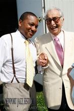 Dave with Wynton Marsalis 2010 Newport Jazz Festival 