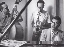 1954, Bob Bates, Paul Desmond and Dave Brubeck.