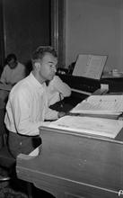 Rehearsing 'The Real Ambassadors', St. Francis Hotel, 1962 (V.M. Hanks Jnr.) 