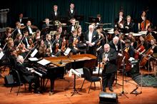 Dave Brubeck Quartet with Orchestra performing at Winspear Hall, February 2009 