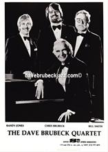 Dave Brubeck Quartet. Randy Jones, Chris Brubeck, Dave Brubeck and Jack Six
