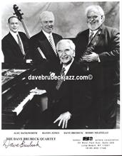 Dave Brubeck Quartet. Alec Dankworth, Randy Jones, Dave Brubeck and Bobby Militello