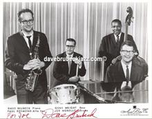 The Classic Quartet. Paul Desmond, Joe Morello, Eugene Wright and Dave Brubeck 