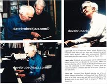 Press release images used to promote 2001 TV show, 'Rediscovering Dave Brubeck', produced by Hendrick Smith.   