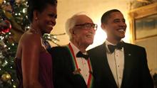 Dave with President Barack Obama and First Lady Michelle Obama at the White House reception for Kennedy Award winners.
