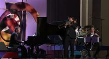 Darius, Chris, Matthew and Danny performing Dave's 'Blue Rondo' at the Awards Gala