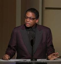 Herbie Hancock at the Awards Gala paying tribute to Dave Brubeck. 