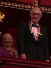 Dave with Iola being introduced at The Awards Gala