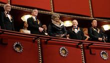 Dave Brubeck, Robert De Niro, Grace Humbry, Mel Brooks and  Bruce Springsteen at the Awards Gala 