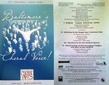 2003, Baltimore Choral Arts Society (courtesy, Donna Havel)
