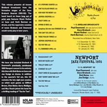 Dave Brubeck and Paul Desmond - Birdland 1951-52 / Newport 1955 - CD cover back 