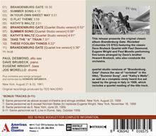 Brandenburg Gate Revisited - American Jazz Classics - CD release - back cover 