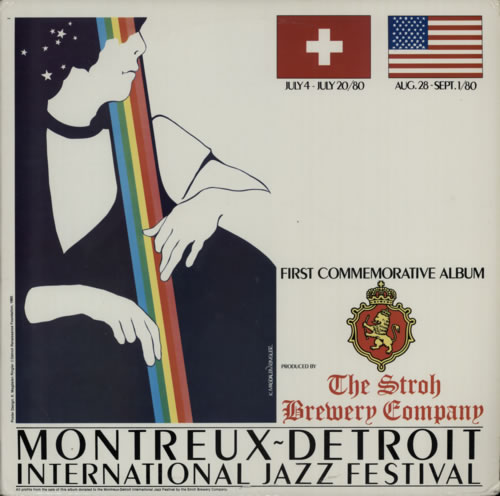 The Stroh Brewery Company, Montreux-Detroit, International Jazz Festivals, Commemorative Album - LP cover