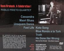 Dave Brubeck: A Celebration!
The Unreleased Live Concert. Pablo Prieto Quartet
 - DVD (Back cover)